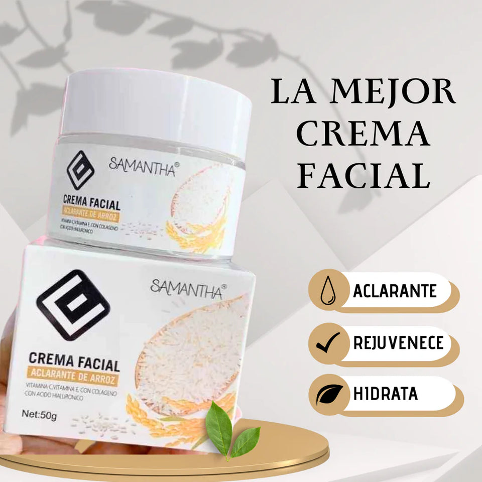 ACLARANTE DE ARROZ
CREMA FACIAL ACLARANTE DE ARROZ